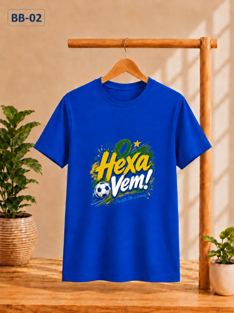 O Hexa Vem (Brazil) - Customized T-Shirt (Fifa 2026)